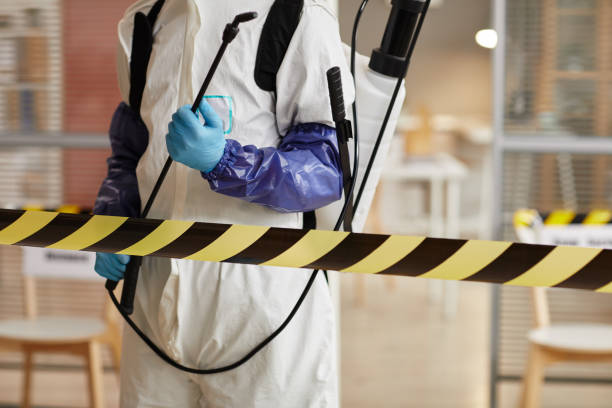 Professional Sewage Cleanup technician working in Enfield, NH